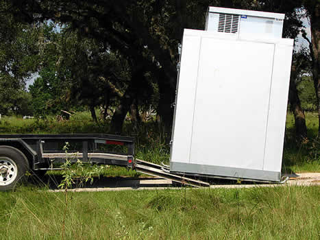 Skid Mounted Texas style Walk In cooler